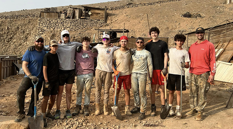 Bergen Catholic students and faculty helped rebuild homes while on their Immersion Trip to Peru
(Photo courtesy of BC Communications)