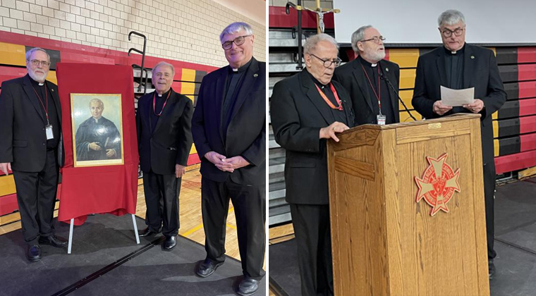 Br. McDonough, Br. Sullo and Br. Segvich honored on Religious Brothers Day (Photo courtesy of BC Communications)