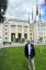 May 2023 - Brother Rice Michigan Advocacy Coordinator, Thane Hall, outside of the U.N. in Geneva during a Human Rights Training Course offered by Edmund Rice International